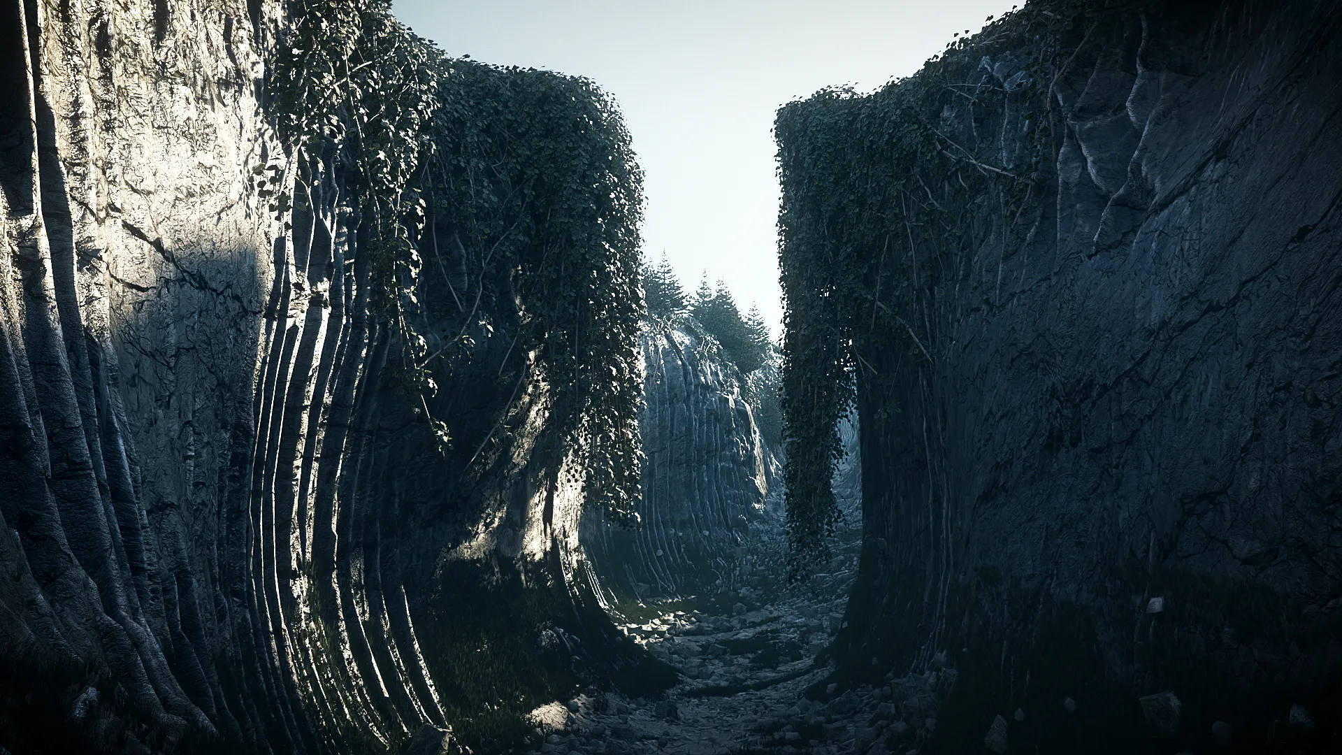Canyon 01 PBR Scene 3D Model .c4d .max .obj .3ds .fbx .stl .blend 