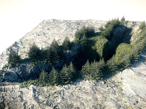 Canyon 01 PBR Scene 3D Model