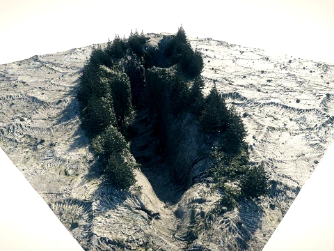 Canyon 01 PBR Scene 3D Model