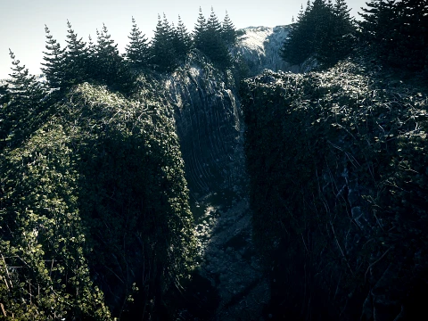 Canyon 01 PBR Scene 3D Model