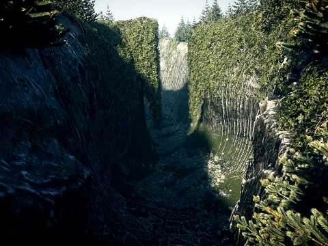 Canyon 01 PBR Scene 3D Model