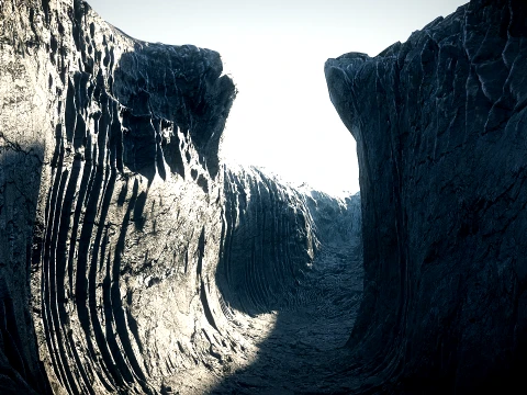 Canyon 01 PBR Scene 3D Model