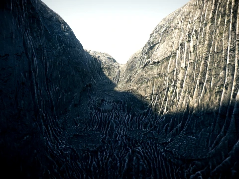 Canyon 01 PBR Scene 3D Model