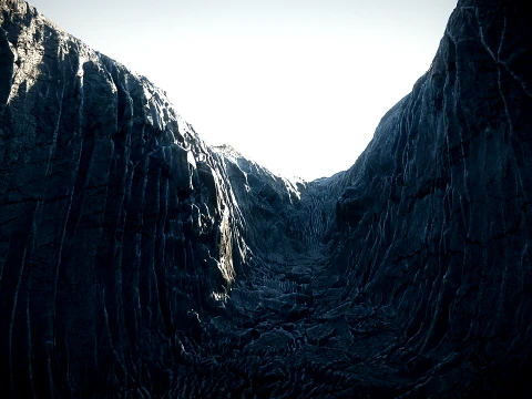 Canyon 01 PBR Scene 3D Model