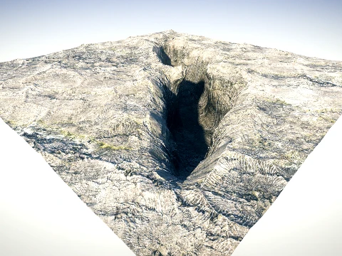 Canyon 01 PBR Scene 3D Model