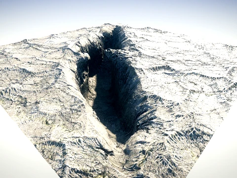 Canyon 01 PBR Scene 3D Model