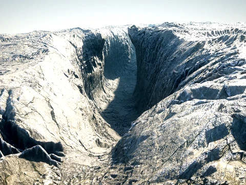 Canyon 01 PBR Scene 3D Model