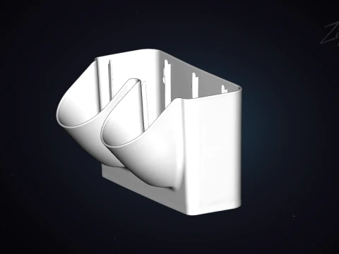 Hydroponic Green Wall Grow Containers Kit 3D Scan 3D Print Model