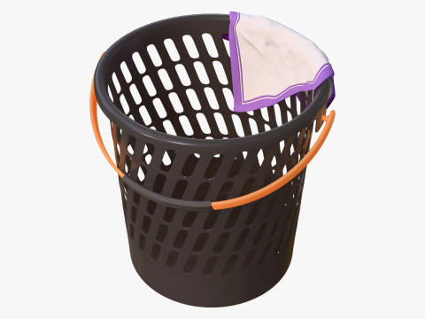 플라스틱 세탁 바구니 M1 3D 모델