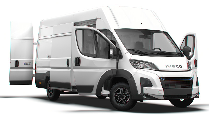 Iveco eSuperJolly L4H3 HQ Interior 2025 3D Model .c4d .max .obj .3ds .fbx .stl .blend