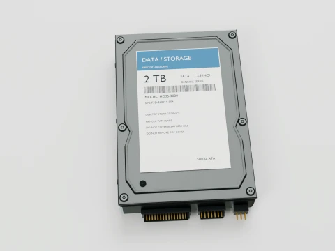 Generic Hard Drive 3D Model