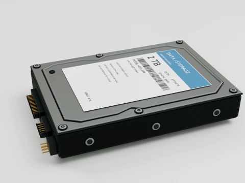 Generic Hard Drive 3D Model
