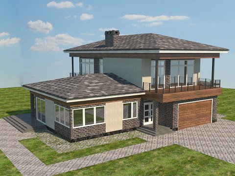 Greystone Villa 3D Model