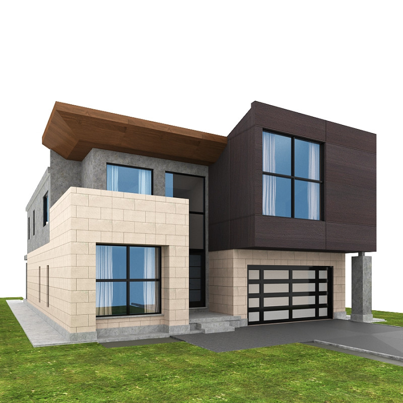 Slate Graymodernmodel 3D Model .c4d .max .obj .3ds .fbx .stl .blend 