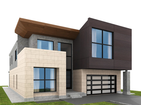 Slate Graymodernmodel 3D Model