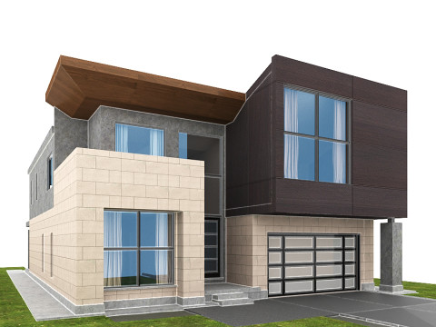 Slate Graymodernmodel 3D Model