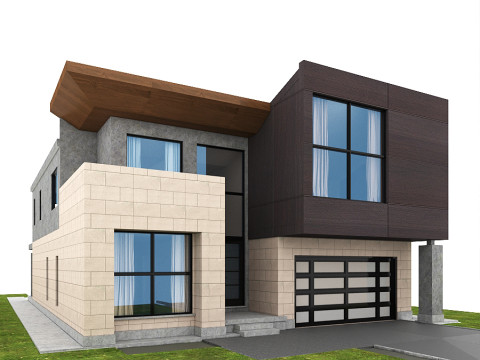 Slate Graymodernmodel 3D Model