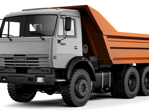 Kamaz 55111 tipper 2008 3D Model