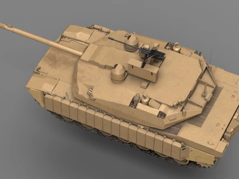 M1a2X abrams Modelo 3D