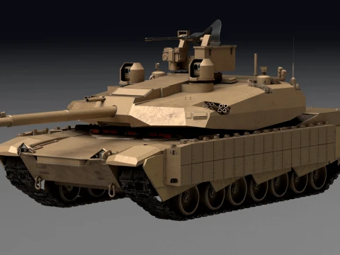 M1a2X abrams 3D Model