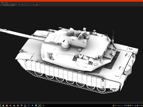 M1a2X abrams 3D Model