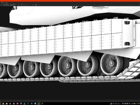 M1a2X abrams 3D Model