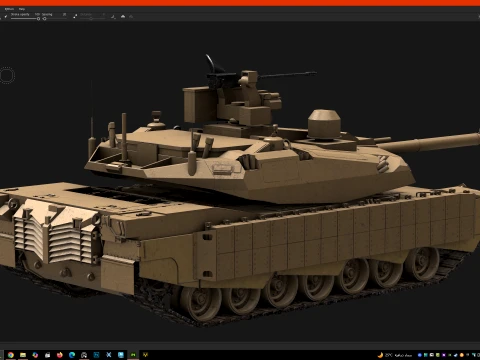 M1a2X abrams 3D Model