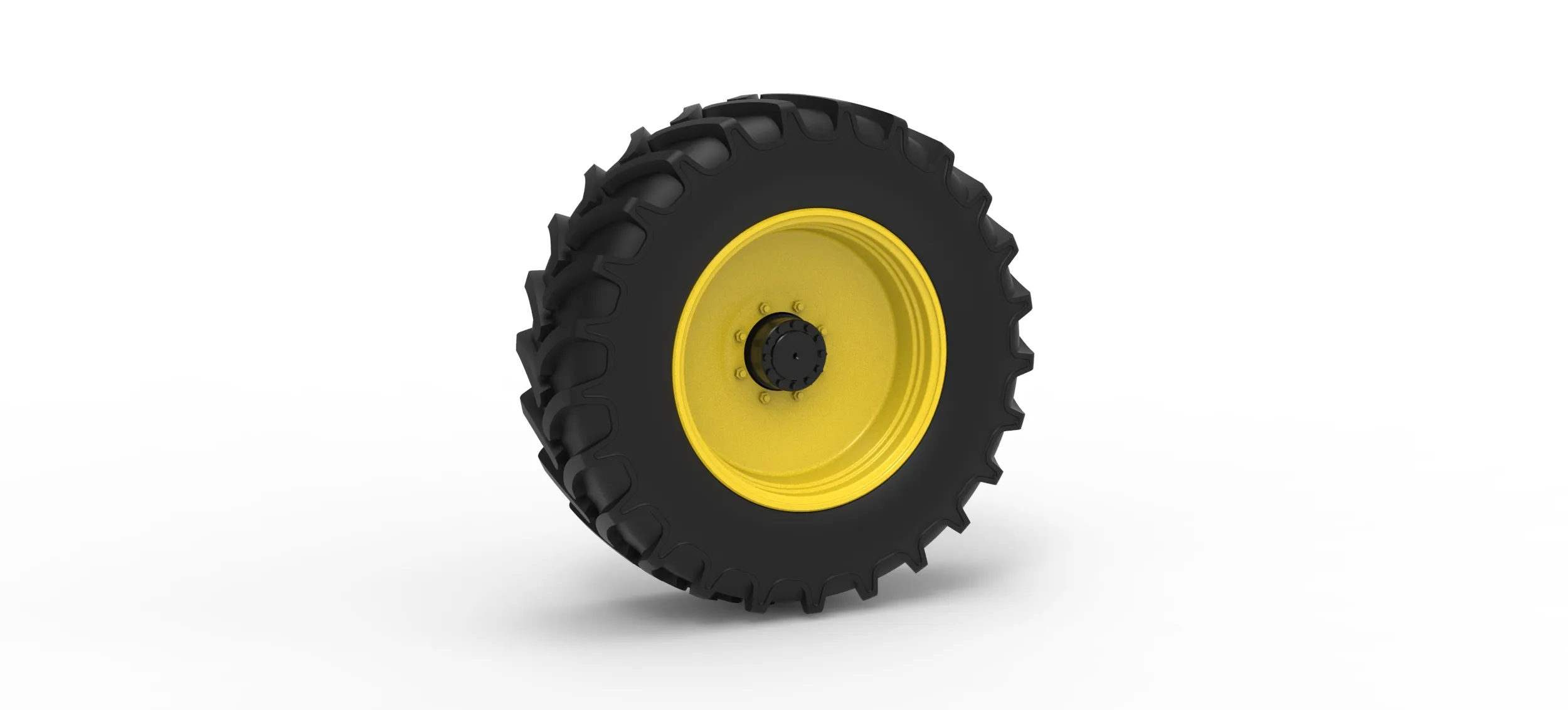 Front wheel of Racing Combine Harvester Version 1 Scale 1 to 25 3D Print Model .c4d .max .obj .3ds .fbx .stl .blend 