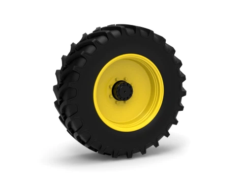 Front wheel of Racing Combine Harvester Version 1 Scale 1 to 25 3D Print Model