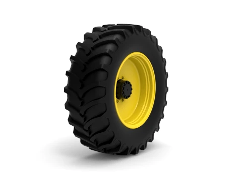 Front wheel of Racing Combine Harvester Version 1 Scale 1 to 25 3D Print Model