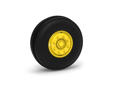 Rear wheel of Racing Combine Harvester Version 1 Scale 1 to 25 3D Print Model