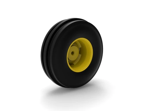 Rear wheel of Racing Combine Harvester Version 1 Scale 1 to 25 3D Print Model