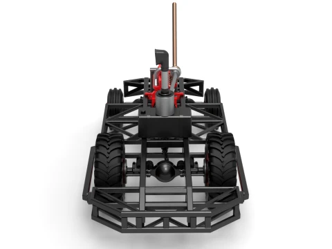 Chassis of Racing Combine Harvester Scale 1 to 25 3D Print Model