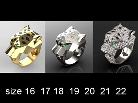 Pantera ad anello Modello di stampa 3D