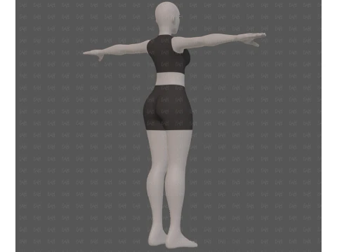 Base mesh woman 31 3D Model