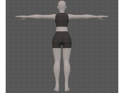 Base mesh woman 31 3D Model