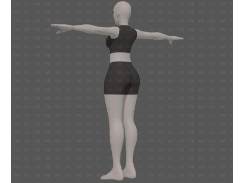 Base mesh woman 31 3D Model