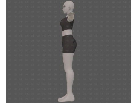 Base mesh woman 31 3D Model