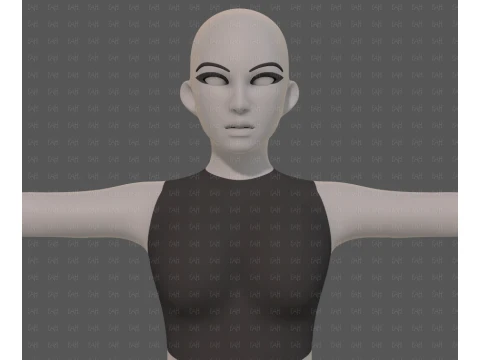 Base mesh woman 31 3D Model