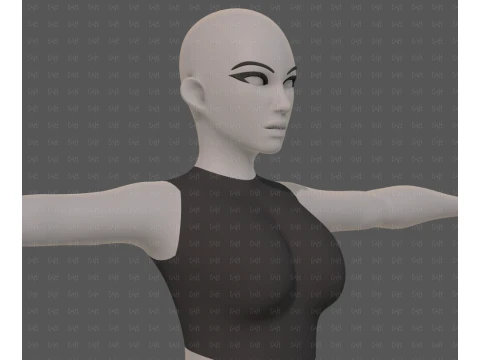 Base mesh woman 31 3D Model