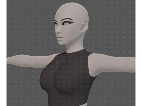 Base mesh woman 31 3D Model