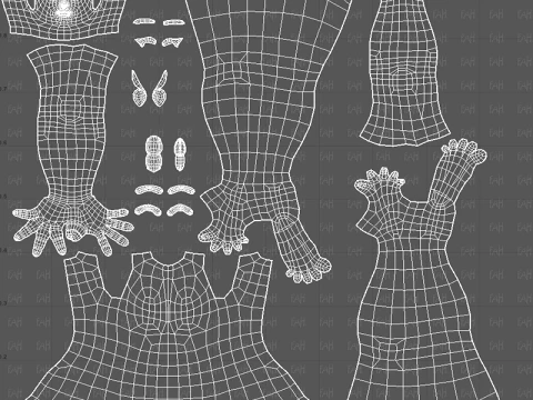 Base mesh woman 31 3D Model