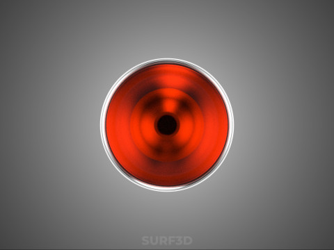 BOTOL MINUM SODA PLASTIK AIR MERAH MOCKUP SOFTDRINK KARBONAT Model 3D