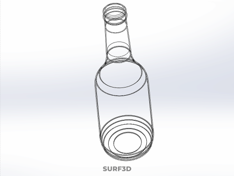 BOTOL MINUM SODA PLASTIK AIR MERAH MOCKUP SOFTDRINK KARBONAT Model 3D