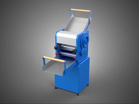 BLUE ELECTRIC NOODLE MAKER MACHINE MAKING DOUGH PASTA PRODUCTION 3D Модель