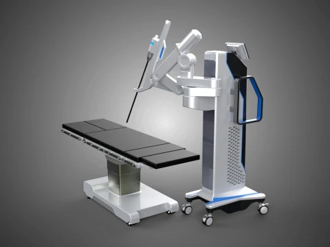 TABLE PLATFORM HOSPITAL ROBOTIC SURGERY SURGICAL ROBOT MACHINE 3D Model