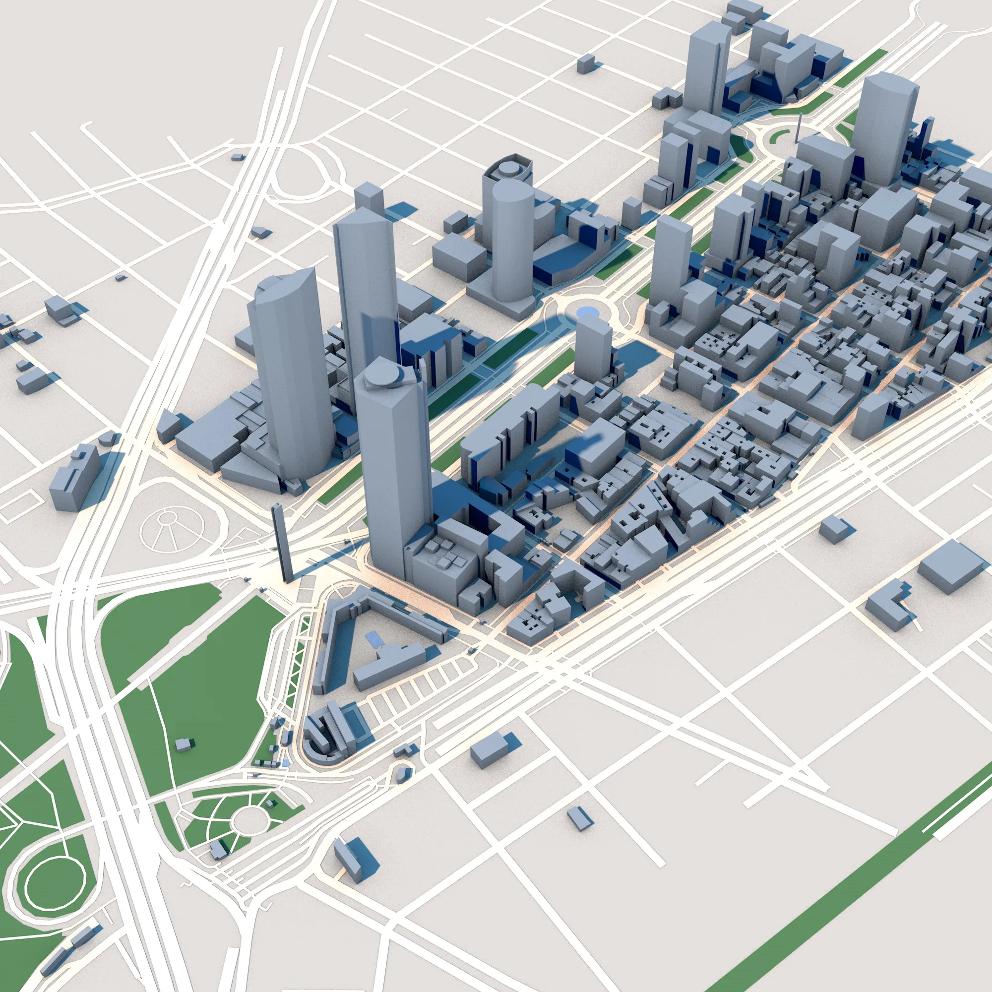 Torre Reforma Torre Mayor Mexico City Mexic Map 3D Model .c4d .max .obj .3ds .fbx .stl .blend 