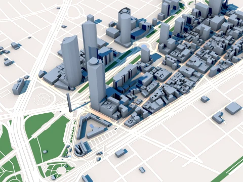 Torre Reforma Torre Mayor Mexico City Mexic Map 3D Model