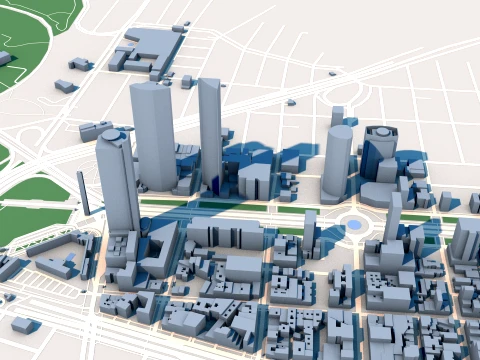 Torre Reforma Torre Mayor Mexico City Mexic Map 3D Model
