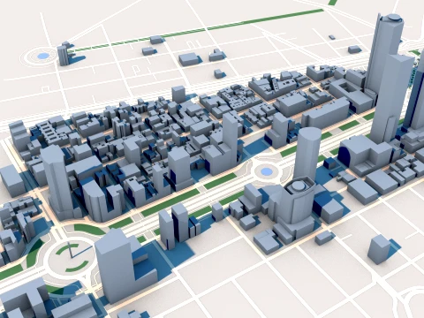 Torre Reforma Torre Mayor Mexico City Mexic Map 3D Model
